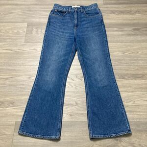 Aritzia Denim Forum The Twiggy High Rise Flare Jeans Wide Leg Size 29